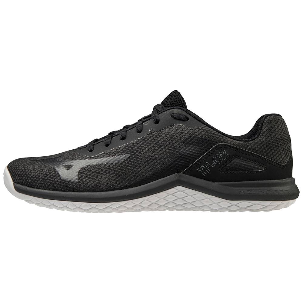 Panske Botasky Mizuno TF-02 Čierne/Siva Vypredaj FZPR31456